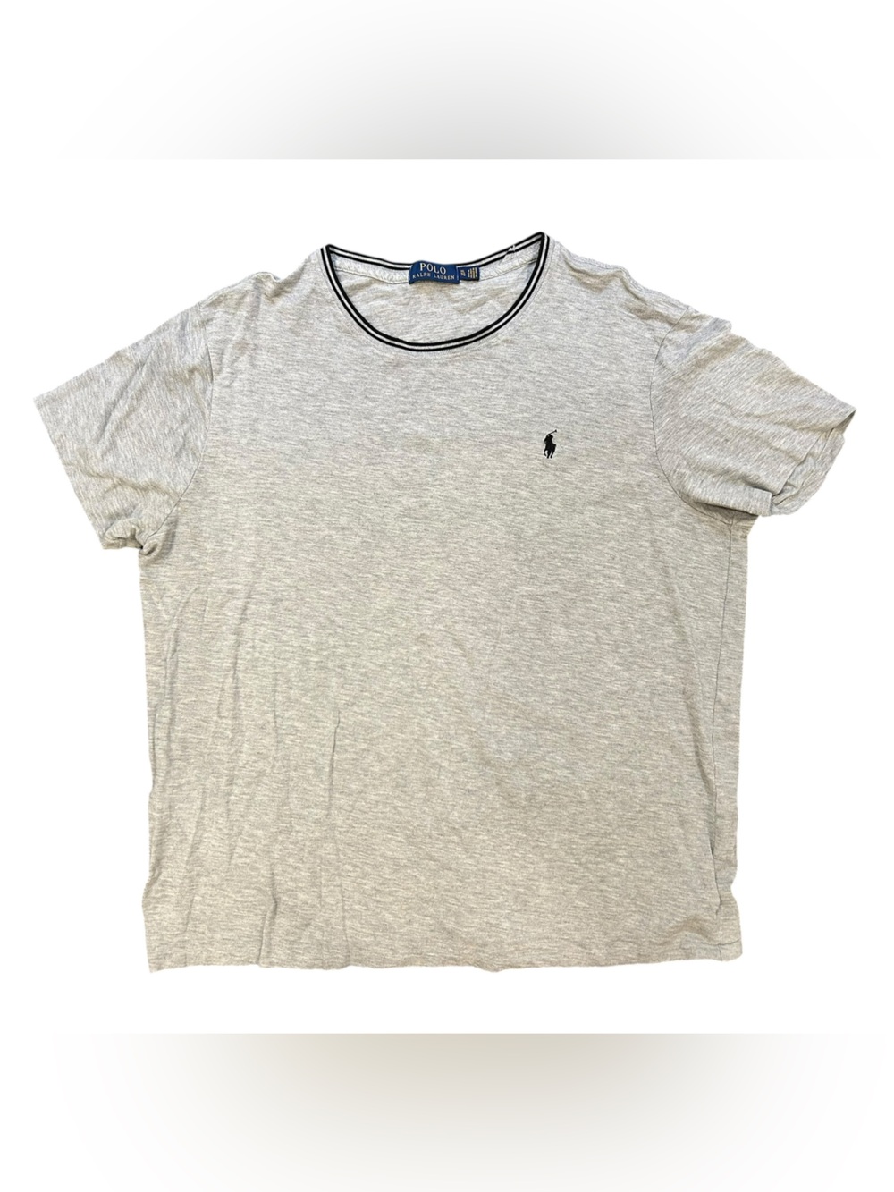 Polo Ralph Lauren grey shirt with black embroidery. Size XL. Like new!